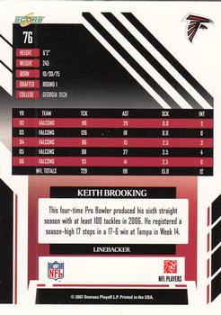 2007 Score #76 Keith Brooking Back