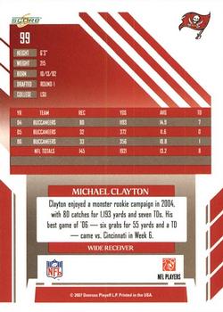 2007 Score #99 Michael Clayton Back