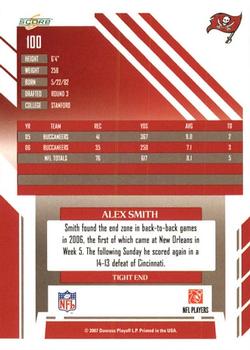 2007 Score #100 Alex Smith Back