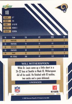 2007 Score #118 Will Witherspoon Back