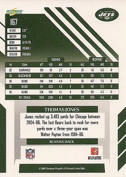 2007 Score #167 Thomas Jones Back