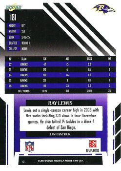 2007 Score #181 Ray Lewis Back