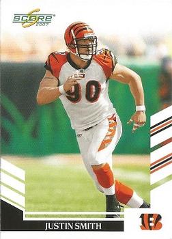 2007 Score #191 Justin Smith Front