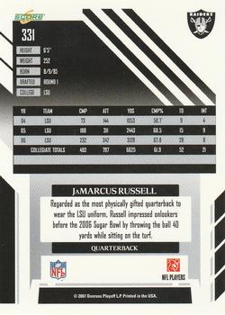 2007 Score #331 JaMarcus Russell Back