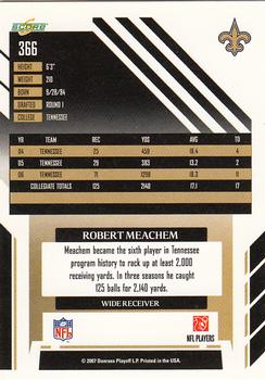 2007 Score #366 Robert Meachem Back