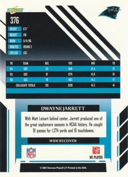 2007 Score #376 Dwayne Jarrett Back
