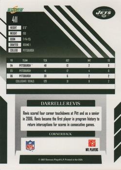 2007 Score #411 Darrelle Revis Back