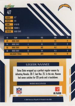 2007 Score #417 Legedu Naanee Back