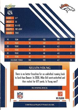 2007 Score #424 Selvin Young Back