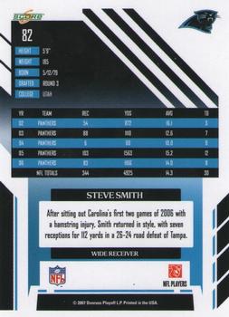 2007 Score Select #82 Steve Smith Back