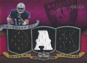 2009 Topps Triple Threads - Relic Red #TTR-19 Darrius Heyward-Bey Front