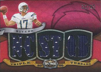 2009 Topps Triple Threads - Relic Red #TTR-41 Philip Rivers Front