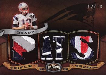 2009 Topps Triple Threads - Relic Sepia #TTR-37 Tom Brady Front