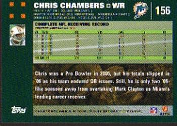 2007 Topps #156 Chris Chambers Back