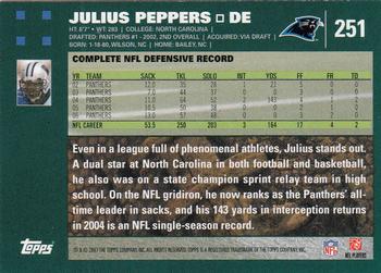 2007 Topps #251 Julius Peppers Back