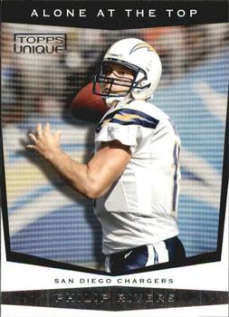 2009 Topps Unique - Alone At The Top #AT5 Philip Rivers Front