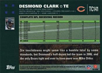 2007 Topps Chrome #TC141 Desmond Clark Back