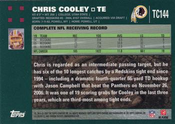 2007 Topps Chrome #TC144 Chris Cooley Back