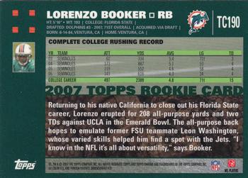 2007 Topps Chrome #TC190 Lorenzo Booker Back
