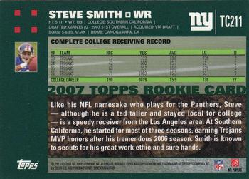 2007 Topps Chrome #TC211 Steve Smith Back