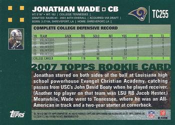 2007 Topps Chrome #TC255 Jonathan Wade Back