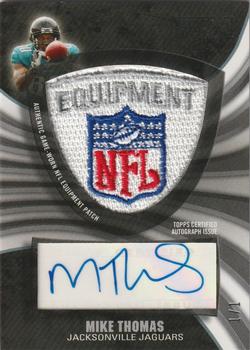2009 Topps Unique - NFL Crest Relic Autographs #MT3 Mike Thomas Front