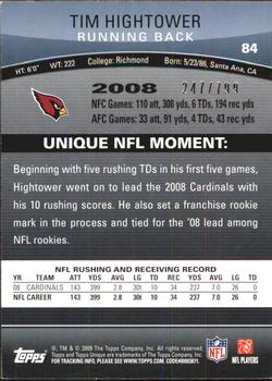 2009 Topps Unique - Red #84 Tim Hightower Back