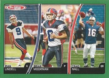 2007 Topps Total #19 Brian Moorman / Craig Nall / Rian Lindell Front