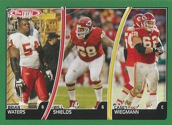 2007 Topps Total #53 Brian Waters / Casey Wiegmann / Will Shields Front