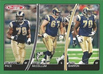 2007 Topps Total #87 Orlando Pace / Alex Barron / Andy McCollum Front