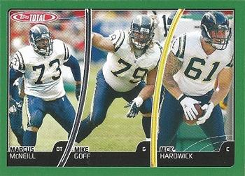 2007 Topps Total #250 Marcus McNeill / Nick Hardwick / Mike Goff Front