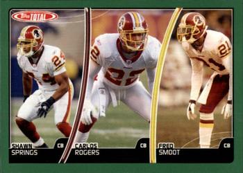 2007 Topps Total #267 Carlos Rogers / Fred Smoot / Shawn Springs Front