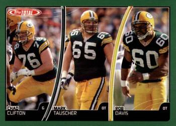 2007 Topps Total #299 Chad Clifton / Mark Tauscher / Rob Davis Front