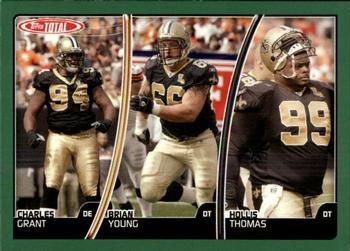2007 Topps Total #319 Hollis Thomas / Brian Young / Charles Grant Front