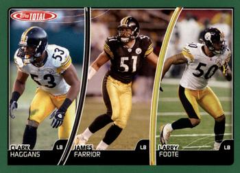 2007 Topps Total #335 Larry Foote / Clark Haggans / James Farrior Front