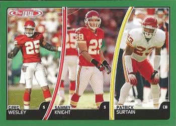 2007 Topps Total #406 Patrick Surtain / Greg Wesley / Sammy Knight Front