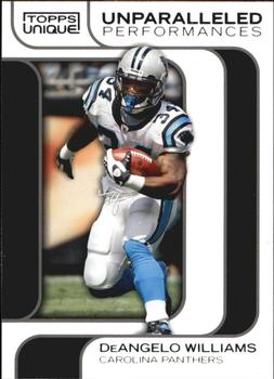 2009 Topps Unique - Unparalled Performances #UP16 DeAngelo Williams Front
