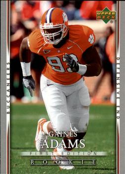 2007 Upper Deck First Edition #107 Gaines Adams Front
