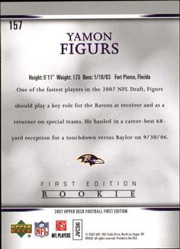 2007 Upper Deck First Edition #157 Yamon Figurs Back