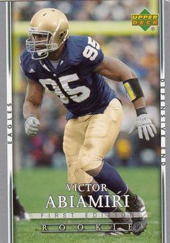 2007 Upper Deck First Edition #188 Victor Abiamiri Front