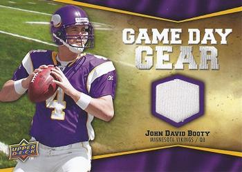 2009 Upper Deck - Game Day Gear #NFL-BO John David Booty Front