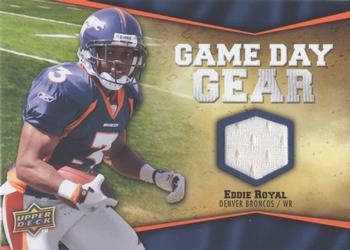 2009 Upper Deck - Game Day Gear #NFL-ER Eddie Royal Front
