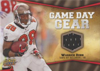 2009 Upper Deck - Game Day Gear #NFL-WD Warrick Dunn Front