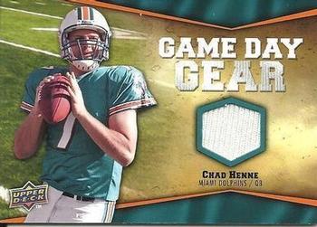 2009 Upper Deck - Game Day Gear #NFL-HE Chad Henne Front