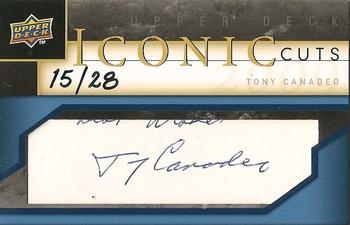 2009 Upper Deck - Iconic Cuts Exchange #IC-TC Tony Canadeo Front