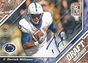 2009 Upper Deck Draft Edition - Autographs Copper #31 Derrick Williams Front