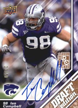 2009 Upper Deck Draft Edition - Autographs Copper #56 Ian Campbell Front
