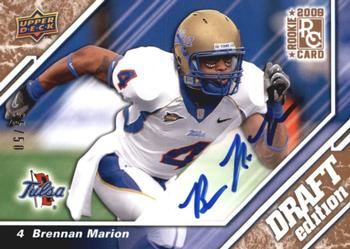 2009 Upper Deck Draft Edition - Autographs Copper #122 Brennan Marion Front
