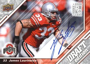 2009 Upper Deck Draft Edition - Autographs Silver #10 James Laurinaitis Front