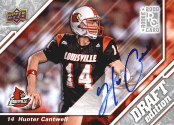 2009 Upper Deck Draft Edition - Autographs Silver #12 Hunter Cantwell Front